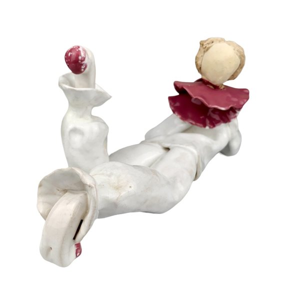 Vtg Studio Art Pottery Clown Sculpture Figurine Whimsical Artist Signed OOAK - Picture 5 of 16